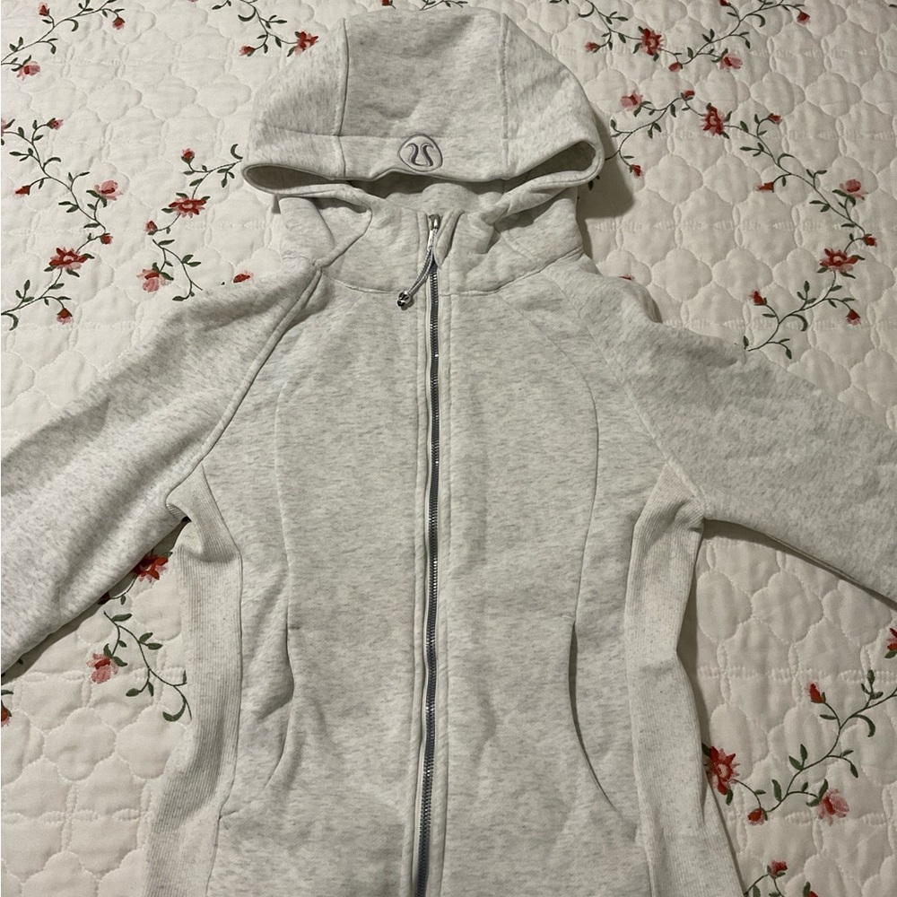 Lululemon Gray Scuba Zip-Up Hoodie